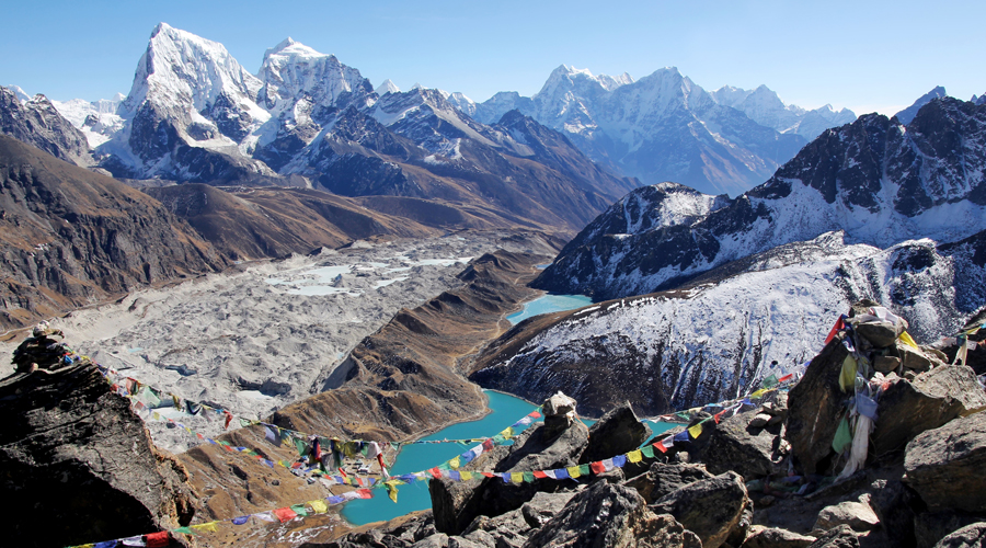 Everest Three Passes Trek landscape view